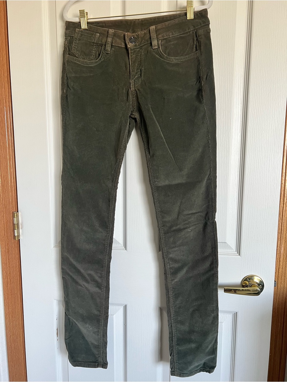 Men’s Gridlock Green Corduroy Pants